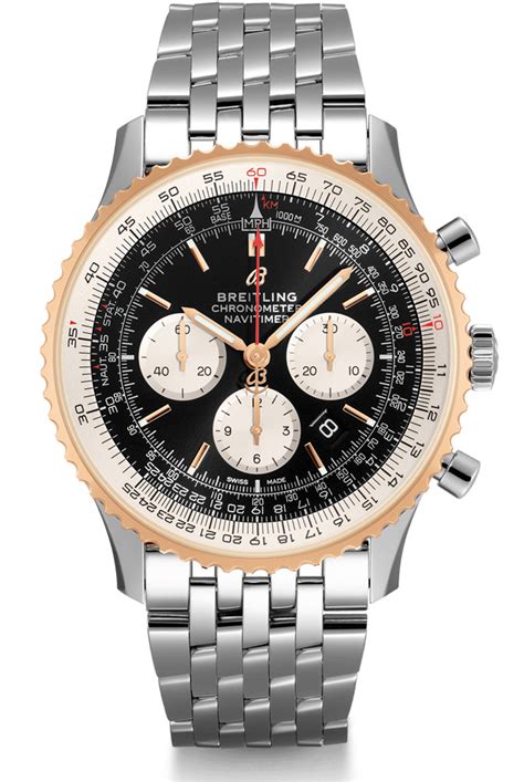 breitling navitimer two tone bracelet|Breitling Navitimer 1 41mm v7f.